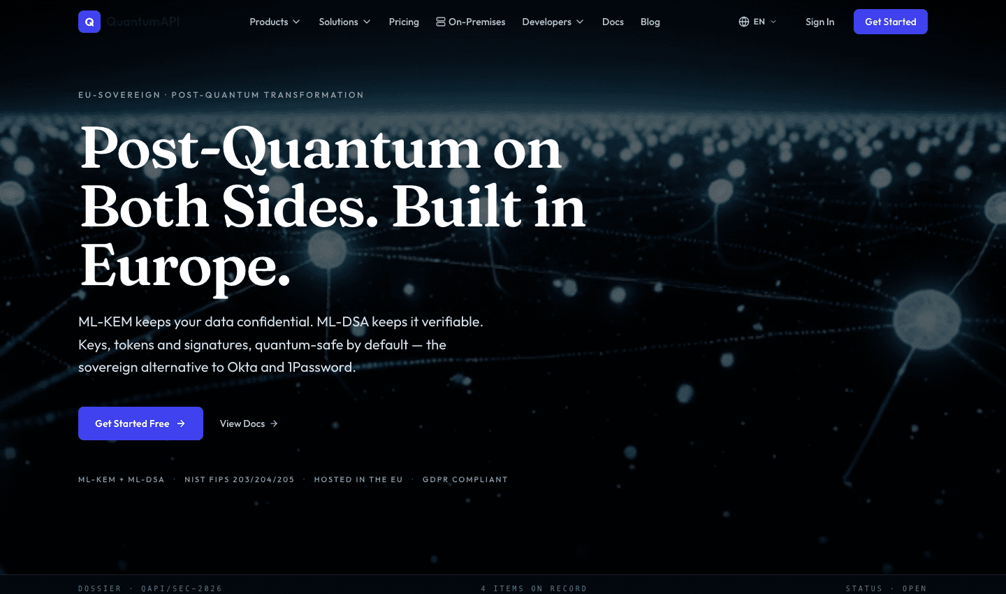 QuantumAPI interface